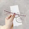 2053 Armação de Óculos Protetora Redonda Irregular Tendência Armação Óptica Transparente Luz Azul Anti-Olho Aspecto Natural Ferramenta para Fotografia de Rua