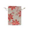 Suministro directo de fábrica suministro para comercio exterior bolsa de decoración de árbol de Navidad dorada 13*18 transfronteriza copo de nieve reno campana bolsa de regalo
