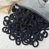 Argola de Cabelo Infantil Transfronteiriça Cor Sólida Sem Costura Borracha de Lã Tendão de Borracha Corda de Cabelo Argola de Toalha Alta Elasticidade Payon Rabo Acessório de Cabelo 2893