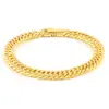 Pulsera Tejida Doble Pulida por Cuatro Lados de Acero Inoxidable Transfronteriza Estilo Frío para Hombres y Mujeres Pulsera Cubana Simple Hebilla de Joyería Pulsera Venta al por Mayor