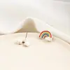 Accesorios hechos a mano DIY lindos lindos lindos conejito japonés naipes oso arcoíris aretes aretes accesorios