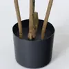 Estilo Minimalista de Lujo Ligero Planta de Orquídea Colgante Artificial con Bordes Blancos Decoración de Planta Verde Falsa Grande de Pie para Sala de Estar Interior Planta Verde Artificial