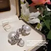 Joyas generosos pendientes de flor de esmalte de gota de agua traje de anillo de corona de taro de ensueño chapado en oro circón