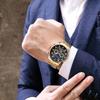 Reloj MEGIR para hombre, nuevo, multifuncional, con tres esferas y seis agujas, luminoso, resistente al agua, para negocios, venta al por mayor