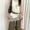 2025 Nuevo Estilo Étnico Cuerda de Cintura Tejida Artística para Mujer Estilo Coreano Primavera Casual Combinable Vestido Cinto de Cuerda Encerada