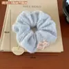 Super Fada Suave Estilo Cremoso Arco Lace Intestino Grosso Anel de Cabelo Doce Rabo de Cavalo Menina Bola Cabeça Alta Elástica