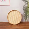 Cesta de bambú tejida para aventar jardín de infantes creación ambiental materiales hechos a mano diy cesta para recolectar té cesta de carga decoración festival de la cosecha otoño secado canasta pequeña