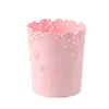 Cubo de Papel Redondo para Uso Doméstico, Cubo de Plástico sin Tapa, Adecuado para Cocina, Baño y WC, Disponible en Tamaños Grande, Mediano y Pequeño