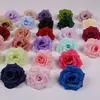Cabeça de Flor Rosa com Diamante Vintage Flor Artificial Decoração de Casa Sala de Estar Flor de Seda Mesa de Café Tampo de Mesa Arranjo de Decoração