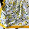 Bufanda de Seda para Cuello 70 Cuadrada para Mujer Japonesa con Estampado Floral Bufanda Profesional Chal Bufanda Decorativa Pañuelo para la Cabeza Comercio Exterior