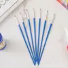 Pincel de pintura direto da fábrica nylon azul pincel de cabeça chata grafite faça você mesmo pincel de linha de gancho pintura de arte pincel de pintura