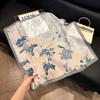 [Estilo Floral] Pañuelo de Seda Amazon Transfronterizo para Mujer 2025 Nuevo Regalo Delgado de Alta Gama para Mamá Pañuelo Cuadrado de 70