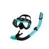 Conjunto de snorkel transfronteiriço com óculos de mergulho de alta definição com armação grande e conjunto de snorkel totalmente seco, máscara de snorkel Amazon