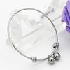 Pulseira Aovello Criativa Infinita de Contas de Aço Estilo Retrô para Homens e Mulheres Joia Ajustável Estilo Coreano