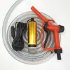 Bomba de Óleo Elétrica Diesel Sifão 12 Volts Pistola de Abastecimento 24V Pequena Bomba de Água Universal Conecta à Bateria Dispositivo de Abastecimento 220