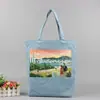 Bolsa de lona sacola de compras bolsa de mão de algodão ziwenyibao bolsa de ombro para mãe logo estampado