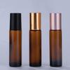 Frasco Roll-On Transparente Esmerilado de 10 ml del Fabricante Frasco Roll-On Marrón Frasco Roll-On para Perfume Frasco Roll-On para Aceites Esenciales Vidrio