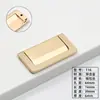 Cajón de armario sin perforaciones manija oculta manija invisible zapatero minimalista moderno Puerta de armario de gabinete hebilla de tracción plana de montaje expuesto oculto