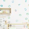 Nuevo FX-F281 Verde Acuarela Burbuja Dormitorio Armario Refrigerador Entrada DIY Hogar Pared Decorativo Adhesivo de Pared