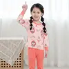 Pijamas para niños Algodón puro Ropa de otoño y conjunto de pantalones Ropa interior térmica para bebés y niñas Capa base para niños pequeños Suéter de algodón