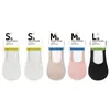 Calcetines Finos de Primavera y Verano para Mujer, Específicos por Talla, Bajos, Invisibles con Silicona Antideslizante, Algodón Puro, Sin Costuras, Antiolor, Absorbentes de Sudor, Calcetas Tipo Barco para Mujer