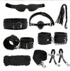Set de Entrenamiento y Bondage Sm Props para Hombres y Mujeres, Incluye Látigo de Cuero, Esposas, Cola, Plug Anal, Herramientas de Broma y Castigo