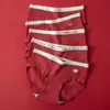 Ropa interior roja para mujer, Clase A, Algodón Puro, Entrepierna Antibacteriana, para el Año de Nacimiento, Boda, Bragas para Chicas Jóvenes, Año del Caballo