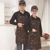 Delantal de Chef con Cuello Halter, Estilo Largo Ajustable, Anti-Manchas, Adecuado para Cantinas, Hoteles, Restaurantes, Ropa de Trabajo de Chef de Cocina