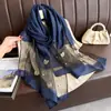 Bufanda Delgada de Imitación Seda Estilo Nuevo para Mujer, Primavera y Verano, Mariposa Perla Hecha a Mano, Moda de Lujo Ligero, Chal Caliente con Perlas Transfronterizo