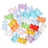 Acessórios DIY Acrílico Transparente Cor Mista Urso com Contas Furo Vertical Brincos de Mão Pulseira Colar Acessórios