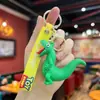 Plano de Transformação de Castor Fofo de Desenho Animado Boneca Chaveiro Pingente de Mochila para Casal Loja Boutique Pequeno Presente