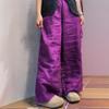 Pantalones anchos de lino de estilo artístico, informales, sencillos y retro, para mujer, primavera 2025