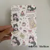 10X16 Borde Ondulado Dibujo Animado Lindo Tarjeta Perforada Cadena de Teléfono Móvil Tarjeta Trasera DIY Llavero Colgante Tarjeta de Cartón