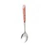 Cuchillo y tenedor de acero inoxidable de dibujos animados, cuchara para niños, tenedor cuchara casero, cuchara de postre, tenedor de frutas de alto valor de color, vajilla al por mayor