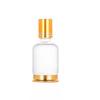 Botella de Aceite Esencial Base de 30 ml Botella con Gotero de Vidrio Transparente Botella de Spray Cosmético Marrón Botella de Recarga de Esencia de 50 ml