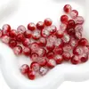 Cuentas de Grieta de Hielo, Cuentas de Vidrio de Flor Rota, Cuentas Sueltas de Vidrio, Pulseras de Amistad Hechas a Mano para DIY, Cuentas Redondas, Accesorios de Cuentas Sueltas