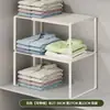 Prateleira Organizadora em Camadas para Bancada de Guarda-Roupa, Rack de Armazenamento para Empilhar Roupas, Divisória Retrátil, Artefato de Armazenamento Dentro do Armário