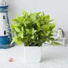 Venta caliente transfronteriza mini planta de simulación planta artificial planta verde decoración de escritorio maceta de plástico 31 mallas nuevo regaliz de aceite