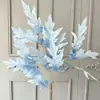 Arranjo de Flores Artificiais Azuis de Luxo para Casamento Arranjo Floral DIY Arranjo de Flores para Janela de Shopping Center ao Ar Livre Paisagismo com Flores Artificiais