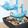 Fuente de Hierro Transfronteriza Oficina Mueble de TV Sala de Estar Adornos de Agua Fluyendo Decoraciones Creativas para el Interior del Hogar Dropshipping