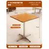 Cafetería estilo crema, tienda de té de leche, pastelería, mesas y sillas casuales, mesa cuadrada retro moderna para uso comercial