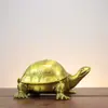 Enfeite de Tartaruga de Cobre, Tartaruga de Latão da Longevidade, Miniatura de Tartaruga de Cobre para Festa de Aniversário, Animal Tartaruga Pisoteada para Aniversário