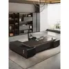 Escritorio y Silla de Oficina Ejecutiva Combinación Simple Moderno Escritorio Ejecutivo Mesa de Presidente Gerente Supervisor Muebles de Oficina de Gama Alta