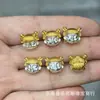 Cobre Puro Dourado Diamante Sol Palhaço Pena Tubarão Contas Soltas Acessórios DIY Budista Contas Acessórios de Joias