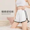 Pantalones cortos deportivos de verano para mujer para correr, pantalones de yoga fitness para dormir de cintura alta y pierna ancha, pantalones casuales holgados de talla grande para dormitorio
