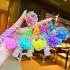 Colgante de Fruta Fresa Realista 3D Acrílico Luminoso Transfronterizo Charm DIY Llavero de Arena Líquida Accesorio