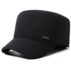 Gorra plana de lana para hombre transfronteriza, gorra cálida para proteger las orejas en otoño e invierno, versión engrosada para padres y abuelos de mediana edad y mayores