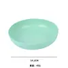 Plato redondo de paja de trigo transfronterizo plato para el hogar plato para niños resistente a caídas plato para frutas mesa de comedor plato para aperitivos plato para condimentos venta al por mayor