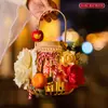Linternas de Año Nuevo 2026, Linternas Terminadas Tejidas a Mano de Ratán y Bambú, Linternas de Palacio Brillantes de Estilo Antiguo, Accesorios para Fotografía Hanfu