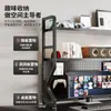 Estante de Livros Painel Perfurado Rack de Armazenamento Quarto Rack de Armazenamento para Computador Estante de Mesa Armazenamento de Lanches Sem Furos Mesa de E-Sports